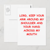 GOTT POSTKARTE (Vorne/Hinten)