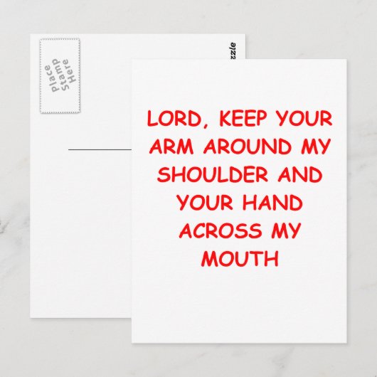 GOTT POSTKARTE (Vorne/Hinten)