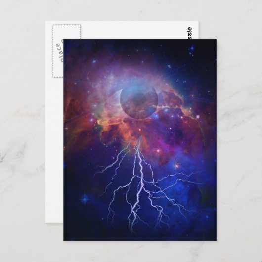 Gott Postkarte (Vorne/Hinten)