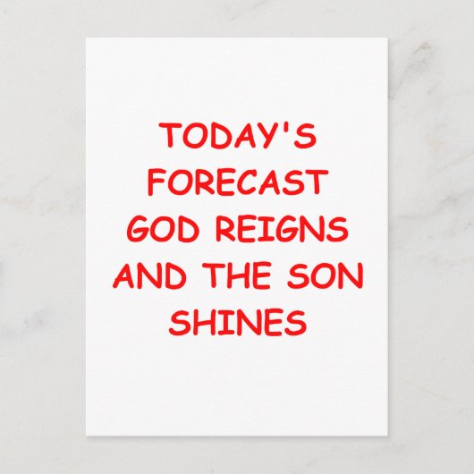 GOTT POSTKARTE (Vorderseite)