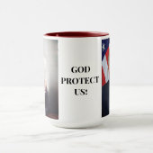 GOTT PROTECT PRÄSIDENT TRUMP TASSE (Zentrum)