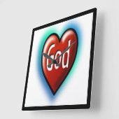 GOTT QUADRATISCHE WANDUHR (Winkel)