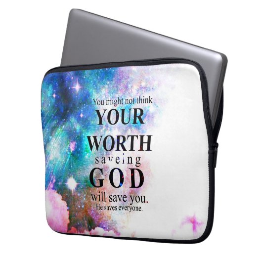 Gott Rette dir Laptopschutzhülle (Vorderseite Links)