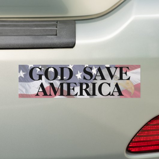 GOTT RETTEN AMERIKA AUTOAUFKLEBER (Auf Auto)