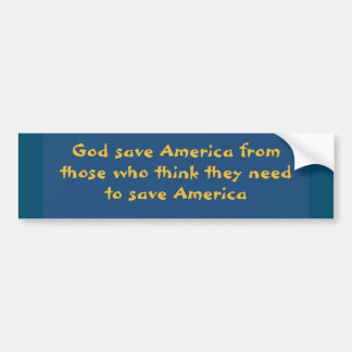 Gott rettete Amerika Autoaufkleber