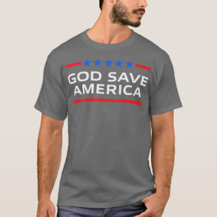 Gott Rettete Amerika Konservativ 4. Juli 2021 Inde T-Shirt
