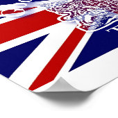 Gott Rettete das King-Gedenkplakat Poster (Ecke)