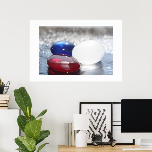 Gott Rettete das Königin-Meerglas Poster (Heimbüro)