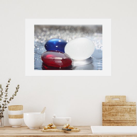 Gott Rettete das Königin-Meerglas Poster (Küche)