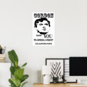 Gott Rettete das Pfund Gordon Brown Poster Print (Heimbüro)