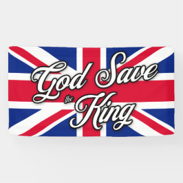 "Gott Rettete den König" auf der Britischen Flagge Banner