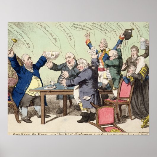 Gott Rettete den König, durch ein neues Set von Kü Poster (Vorne)
