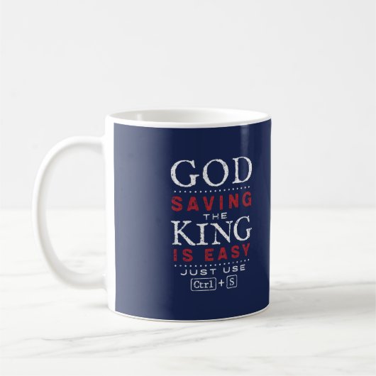 Gott Rettete den König Funny Kaffeetasse (Links)