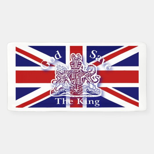 Gott Rettete den König Gedenkbanner Banner (Horizontal)