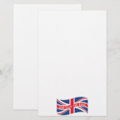 Gott Rettete den König mit Union Jack Briefpapier (Vorne/Hinten)