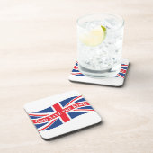 Gott Rettete den König mit Union Jack Getränkeuntersetzer (Rechte Seite)
