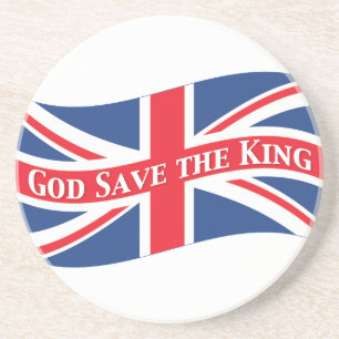 Gott Rettete den König mit Union Jack Untersetzer