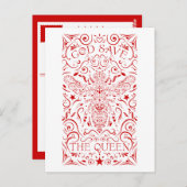 Gott rettete die Biene Postkarte (Vorne/Hinten)