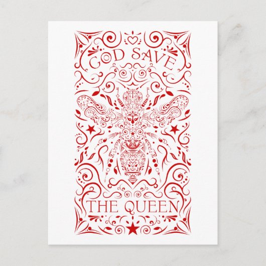 Gott rettete die Biene Postkarte (Vorderseite)