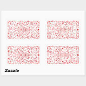 Gott rettete die Biene Rechteckiger Aufkleber (Blatt)