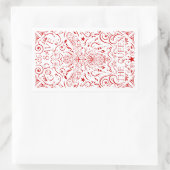 Gott rettete die Biene Rechteckiger Aufkleber (Tasche)