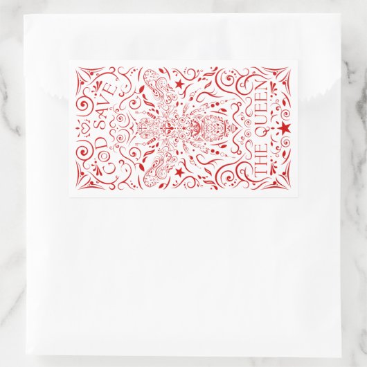 Gott rettete die Biene Rechteckiger Aufkleber (Tasche)