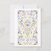 Gott rettete die Königin Einladung (Vorderseite)