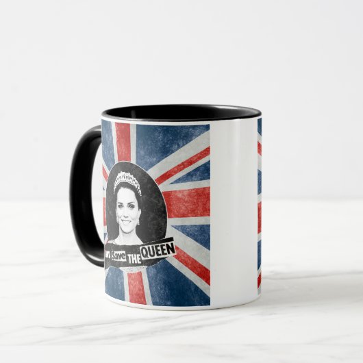 Gott Rettete die Königin - Kate Middleton Tasse (Vorderseite Links)