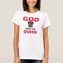 GOTT RETTETE DIE KÖNIGIN - Königin Elizabeth II. T-Shirt
