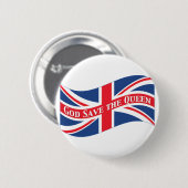 Gott Rettete die Königin mit Union Jack Button (Vorne & Hinten)