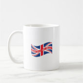 Gott Rettete die Königin mit Union Jack Kaffeetasse (Links)