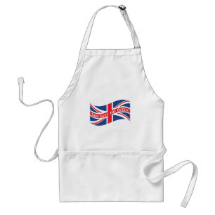 Gott Rettete die Königin mit Union Jack Schürze