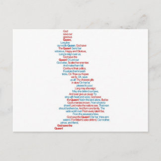 Gott Rettete die Königin Postkarte