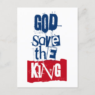 Gott Rettete The King Charles Royal Monarch Feiertagspostkarte