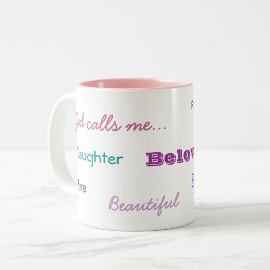 Gott ruft mich Tasse an (Vorderseite Links)