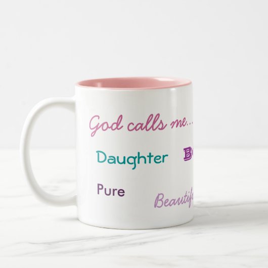 Gott ruft mich Tasse an (Links)