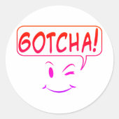 Gott! Runder Aufkleber (Vorderseite)