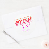 Gott! Runder Aufkleber (Umschlag)