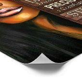 Gott sagt, du bist eine einzigartige schwarze Frau Poster (Ecke)