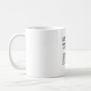 Gott sagt, du bist florales christliches Vektordes Kaffeetasse