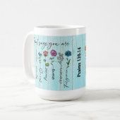 "Gott sagt, du bist.." Gewohnheitsbild Kaffeetasse (Vorderseite Links)