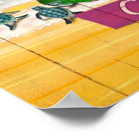 Gott sagt, du bist Turtle Poster (Ecke)