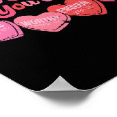 Gott sagt, du bist Valentinstag Poster (Ecke)