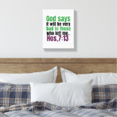 Gott sagt, es wird sehr schlecht für diejenigen, d leinwanddruck (Insitu (Schlafzimmer))