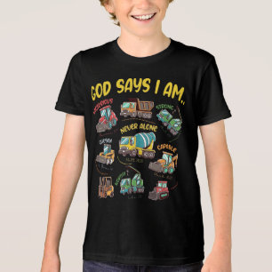 Gott sagt, ich bin... Baufaith Tri-Blend Shirt