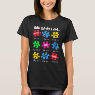 Gott sagt, ich bin Bibelverse Christliches Autism T-Shirt