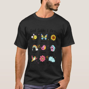 Gott sagt, ich bin Biene Frühling Christlich Lusti T-Shirt