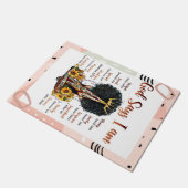 Gott sagt, ich bin Christlich Melanin Sista Black Fußmatte (Schrägansicht)