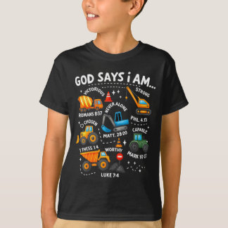 Gott sagt, ich bin christliche Bibelverse Jungen C T-Shirt