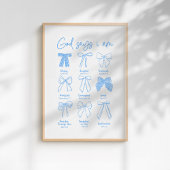 Gott sagt, ich bin christliche Wandkunst Poster